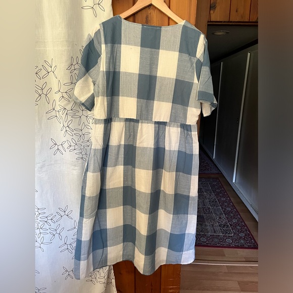 Polagram NWOT gingham buttton front dress size large - Picture 5 of 5